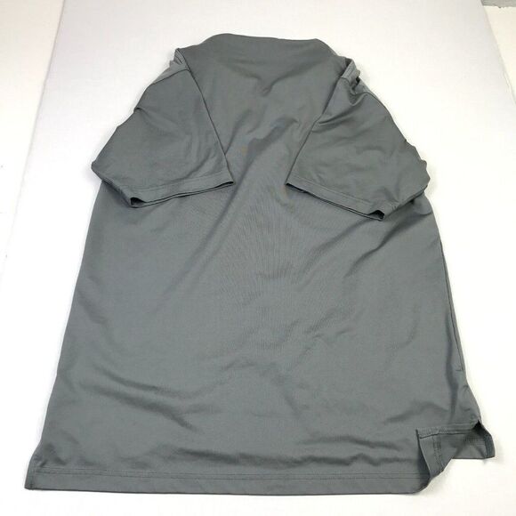 Dunning Golf Mens Polo Shirt Gray Button Up Logo Stretch Short Sleeve Size XL * - Picture 10 of 12